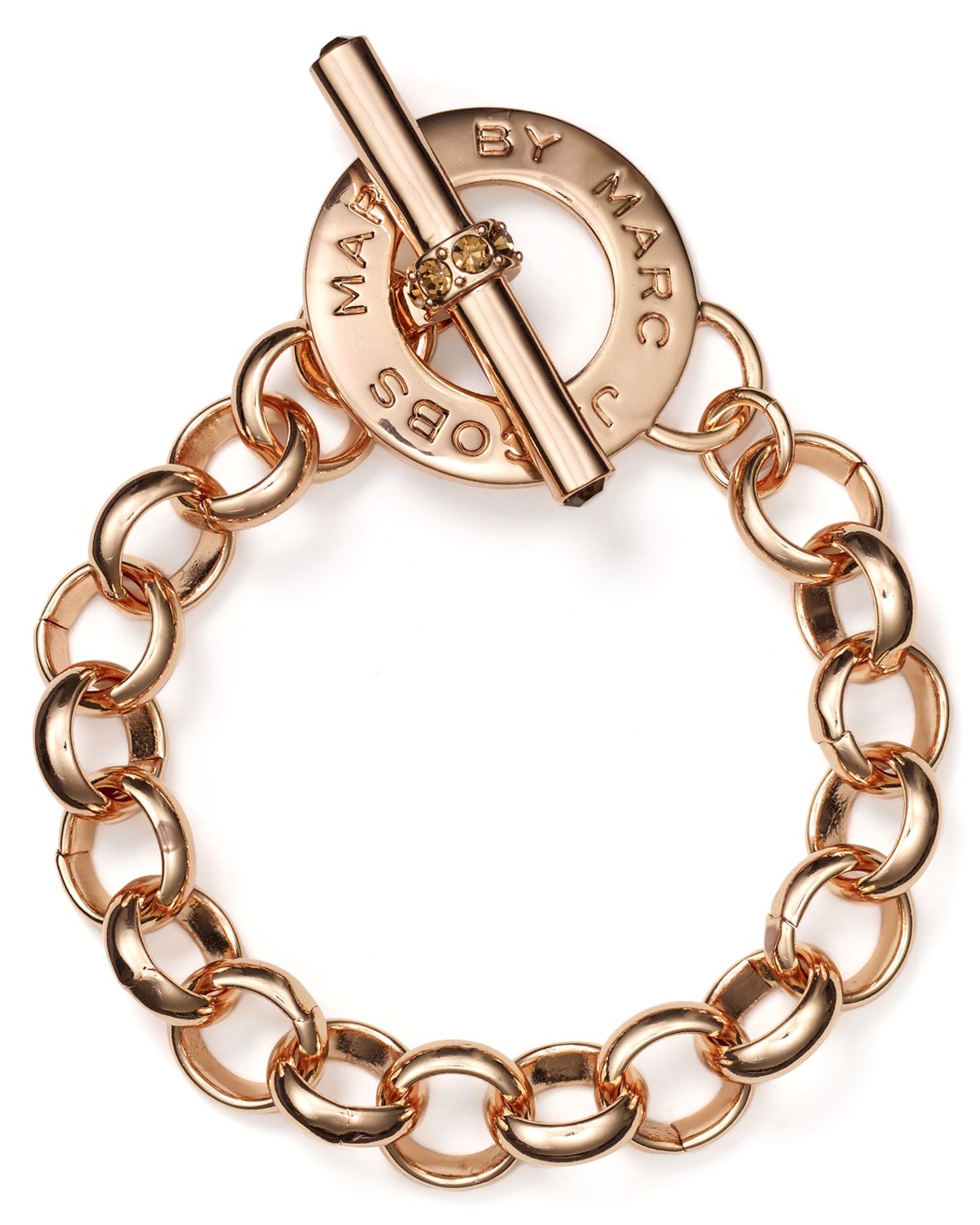 Marc By Marc Jacobs Toggle Bracelet in Gold (Rose Gold) | Lyst