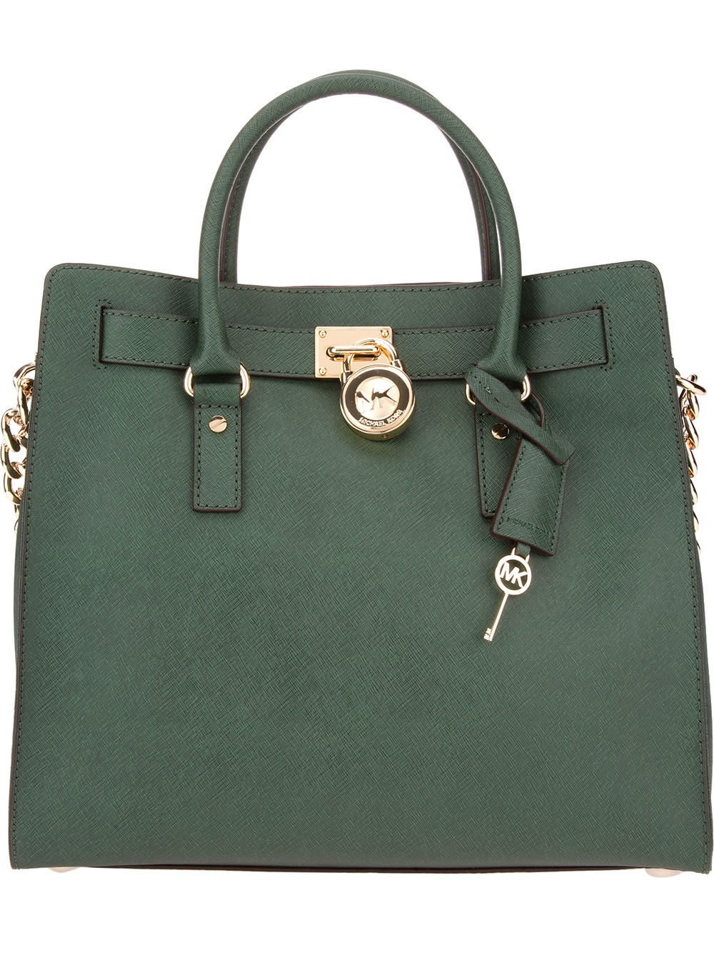 Lyst - Michael Michael Kors Hamilton Large Tote in Green