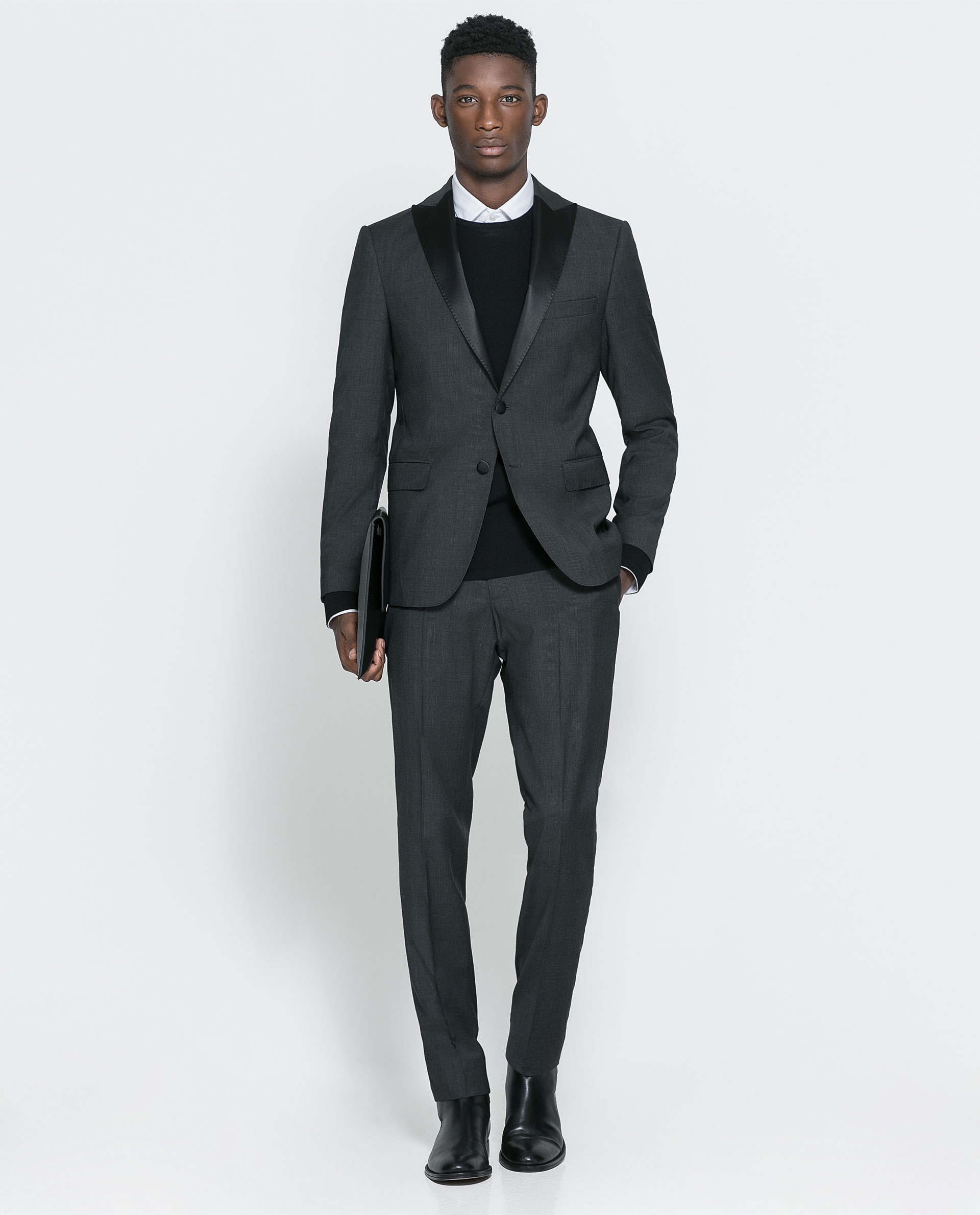 zara black suits