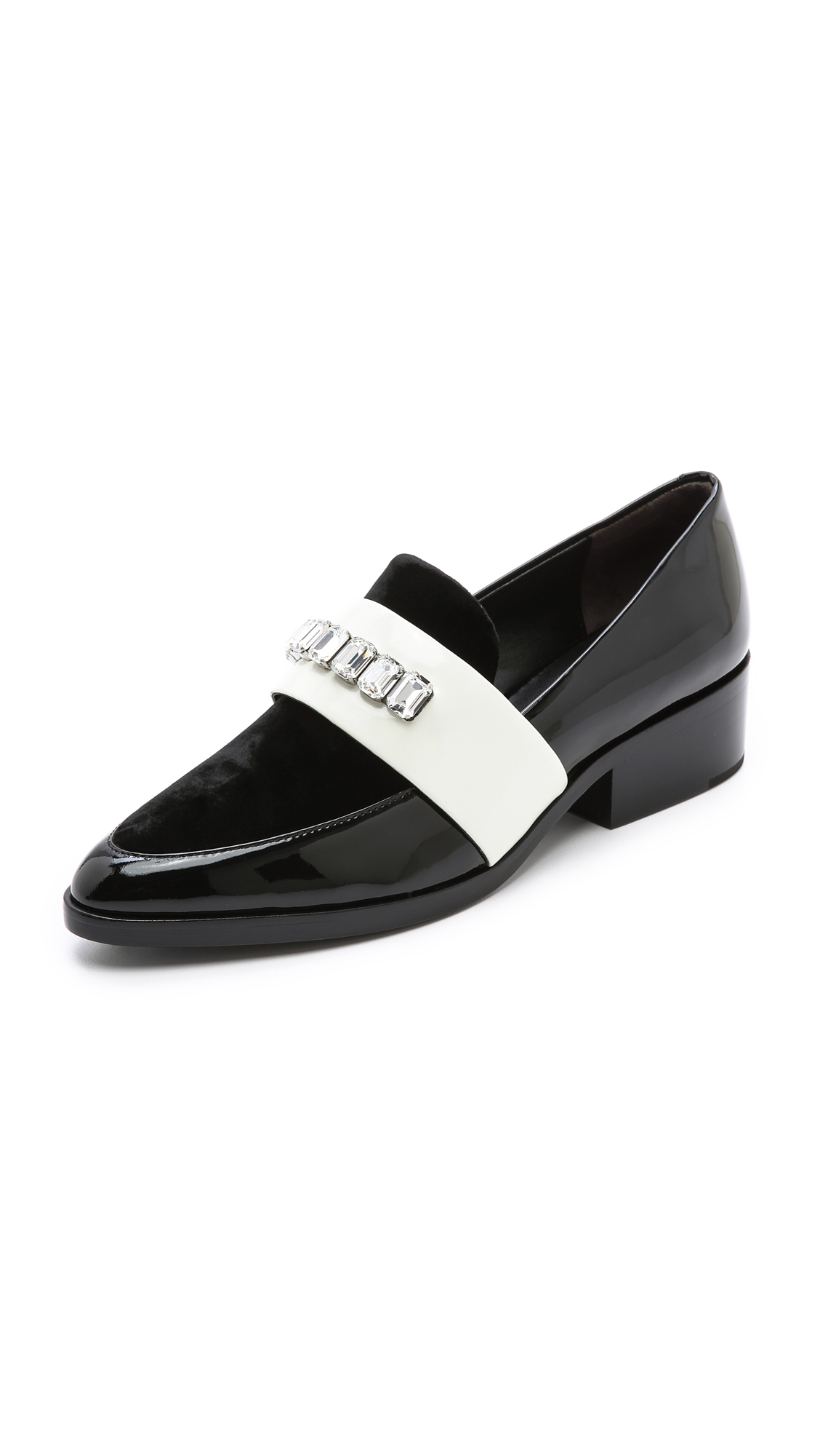 Lyst - 3.1 phillip lim Quinn Loafers with Stones in Black