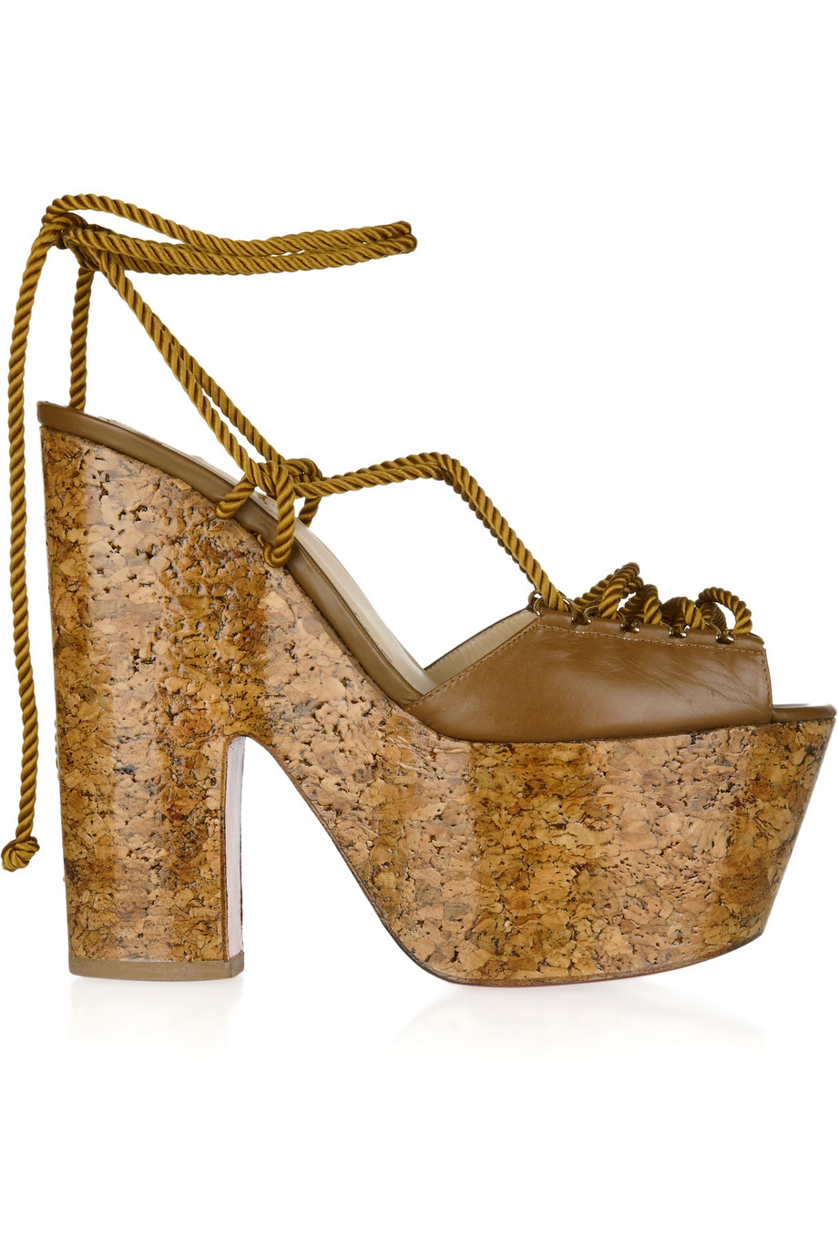 louboutin brown sandals