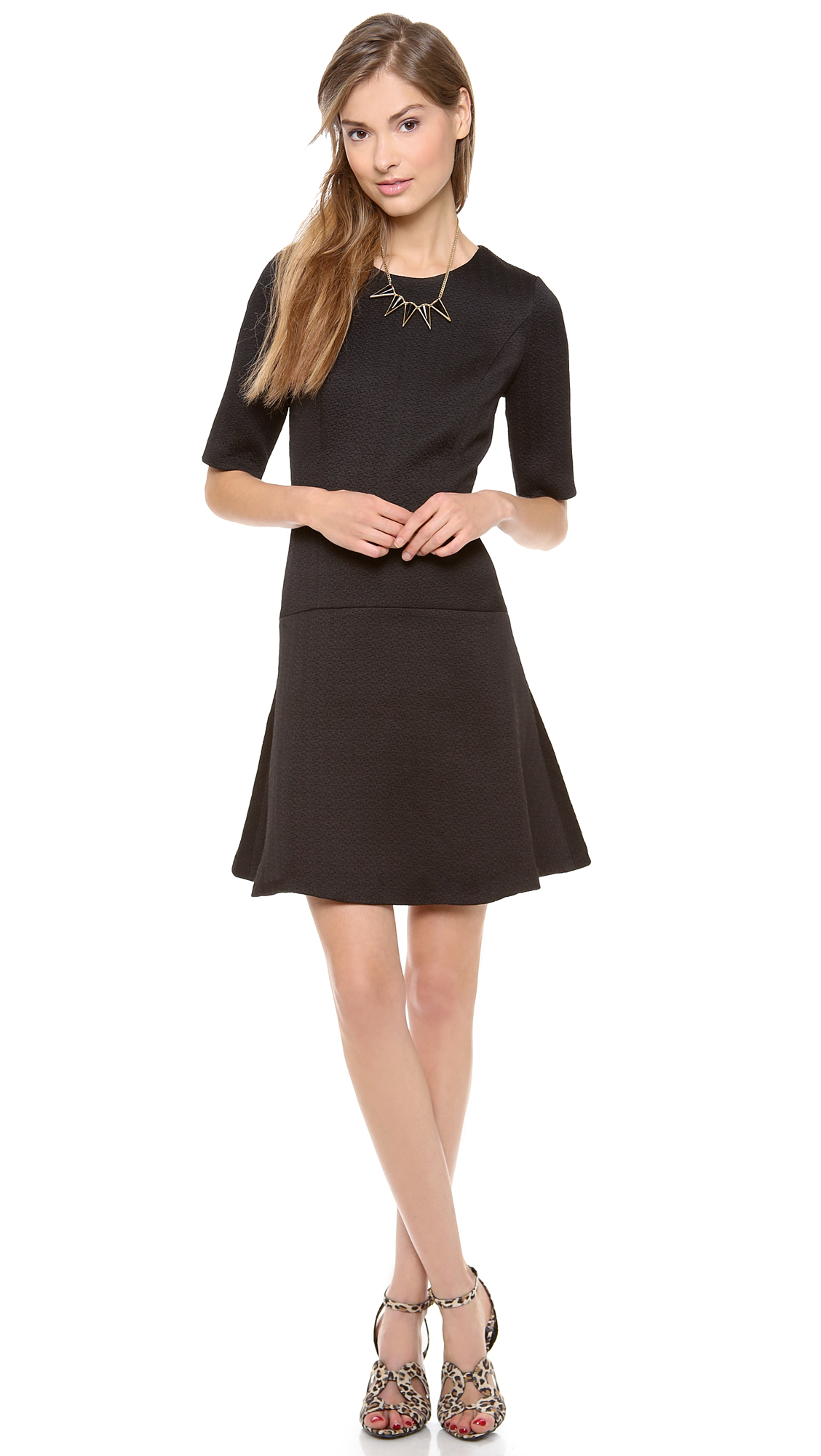 Club Monaco Regan Dress in Black | Lyst