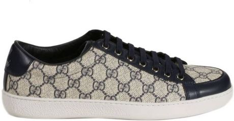 Gucci Shoes Tennis Brooklyn Gg Supreme in Blue for Men | Lyst