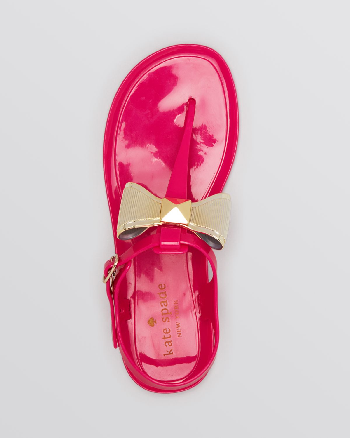 Kate spade new york Jelly Thong Sandals - Fab in Pink | Lyst