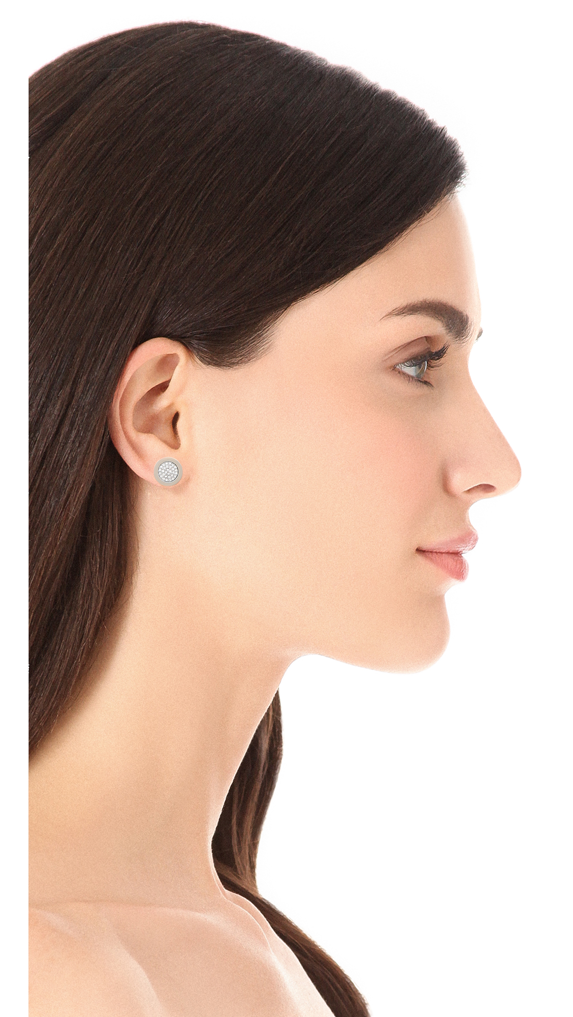 Michael Kors MKC1569AN791 Womens Stud Earrings Heart