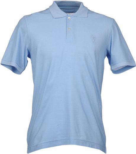 Pringle Of Scotland Polo Shirt in Blue for Men (Sky blue) | Lyst
