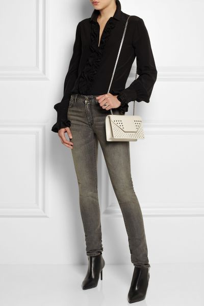 Saint Laurent Betty Medium Chain Leather Shoulder Bag \u2013 Shoulder ...  