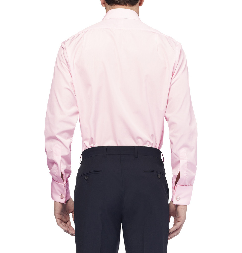 pink double cuff shirt