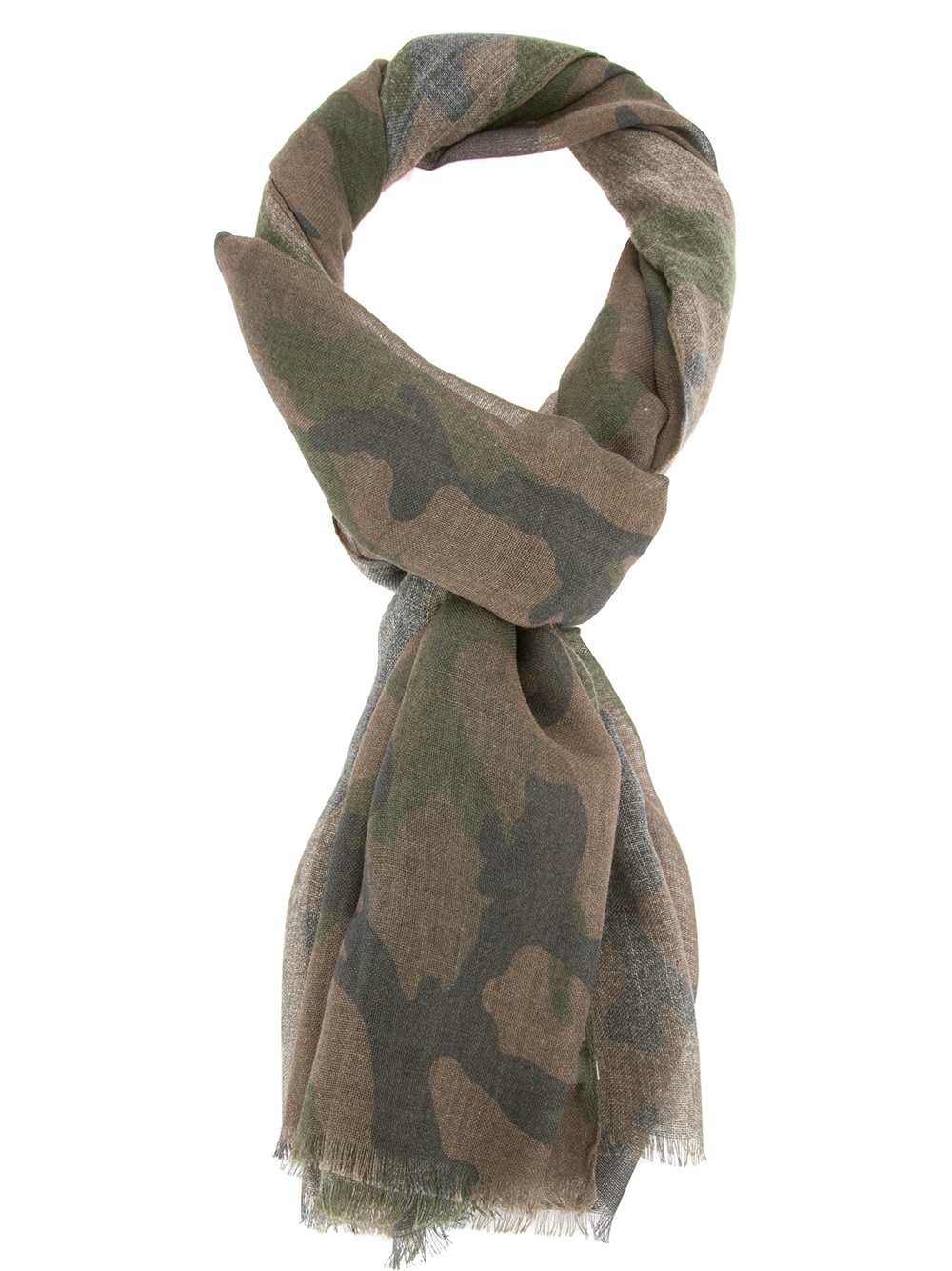 Lyst - Valentino Camouflage Scarf in Green for Men