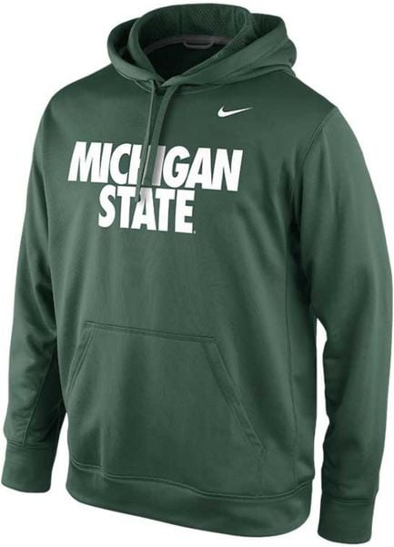 Nike Mens Michigan State Spartans Hoodie Sweatshirt in Green for Men | Lyst