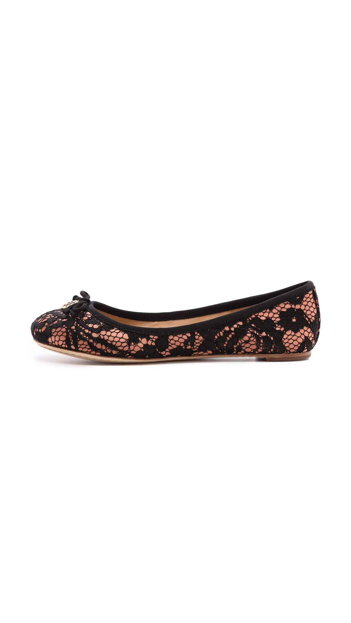 tory burch nude ballet flats