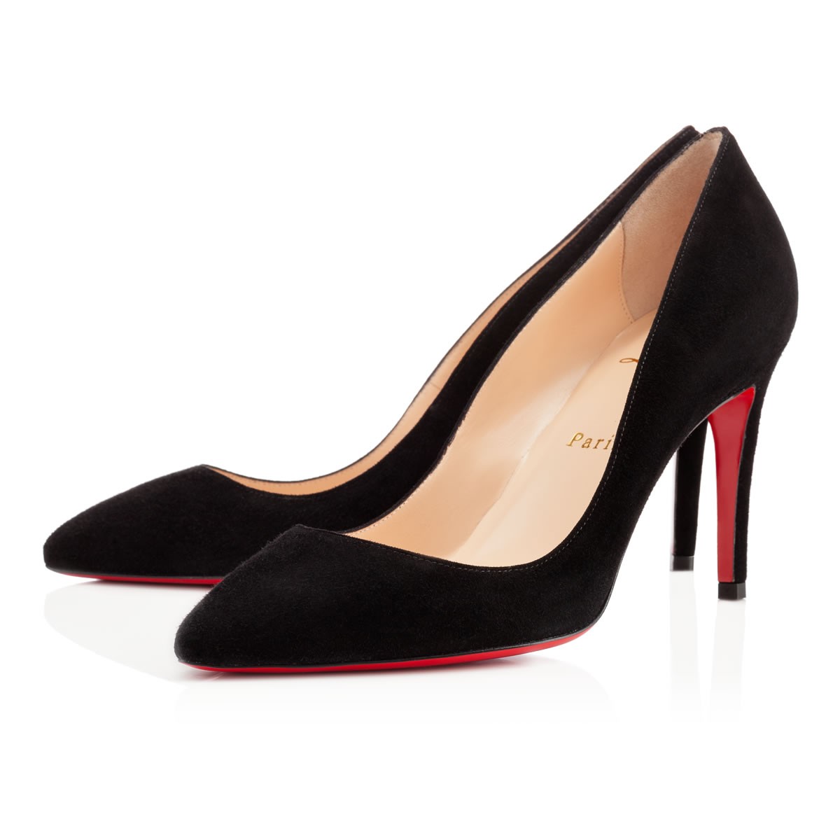Christian Louboutin Pigalle Veau Velours in (black) | Lyst