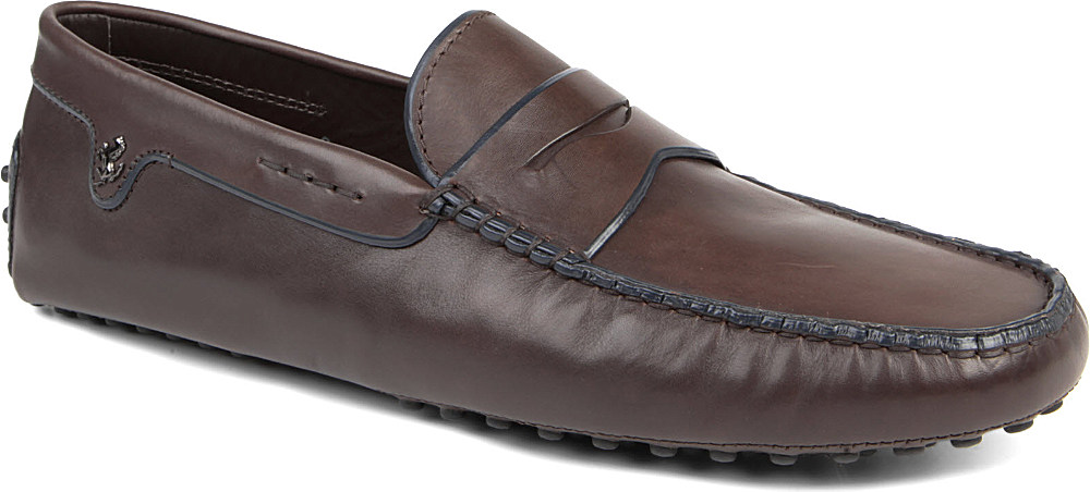 Tod's Cclub Ferrari Driving Moccasins in Brown for Men (Brown/oth) | Lyst