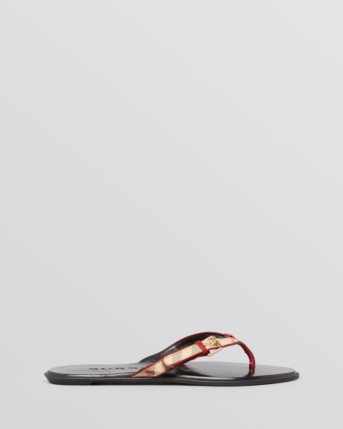 Burberry Rubber Thong Sandals | IUCN Water