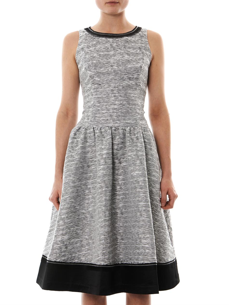 Jonathan simkhai Tweed Sleeveless Dress in Gray | Lyst