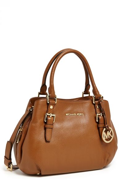 Michael Michael Kors Bedford Medium Satchel in Gold (metallic pale gold ...