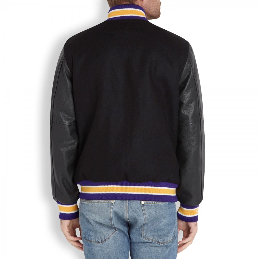 Mitchell & Ness Los Angeles Lakers Leather and Wool ...