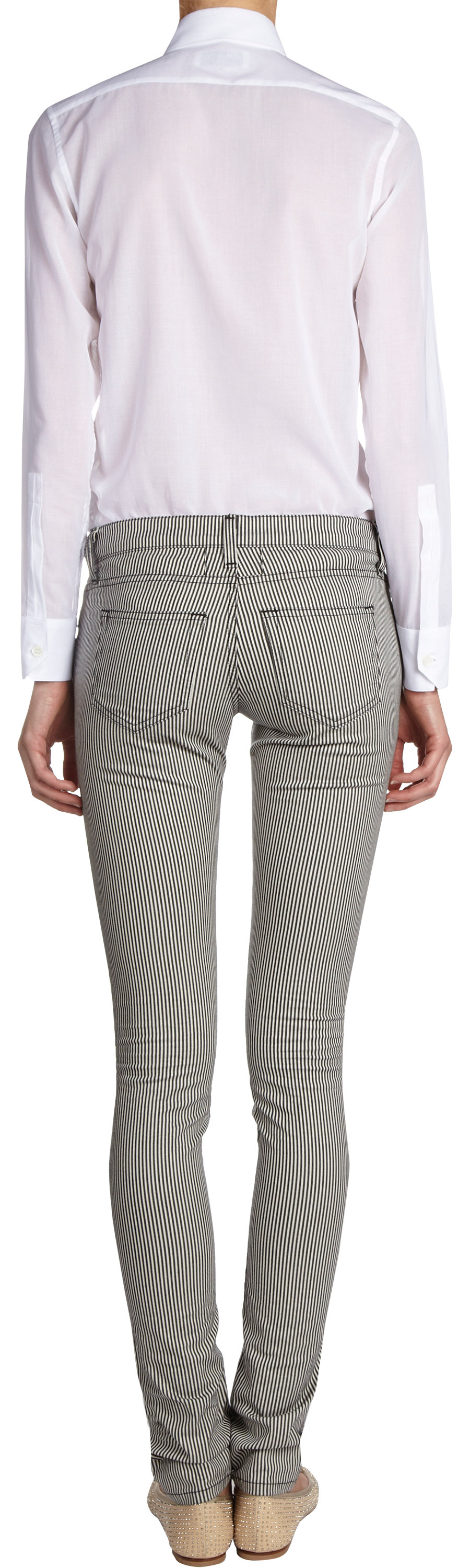 railroad stripe jeans