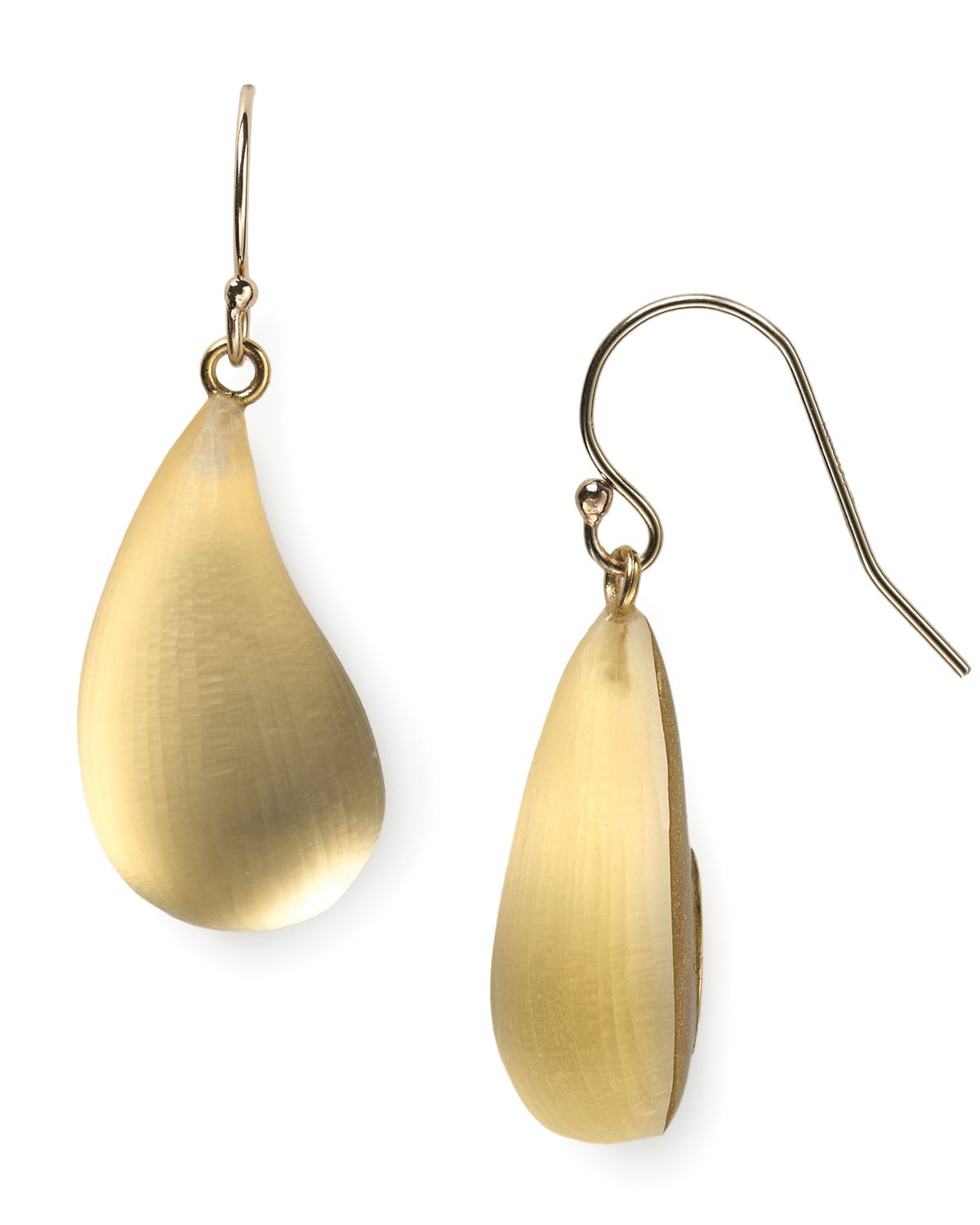 Alexis bittar Lucite Dewdrop Earrings in Gold | Lyst