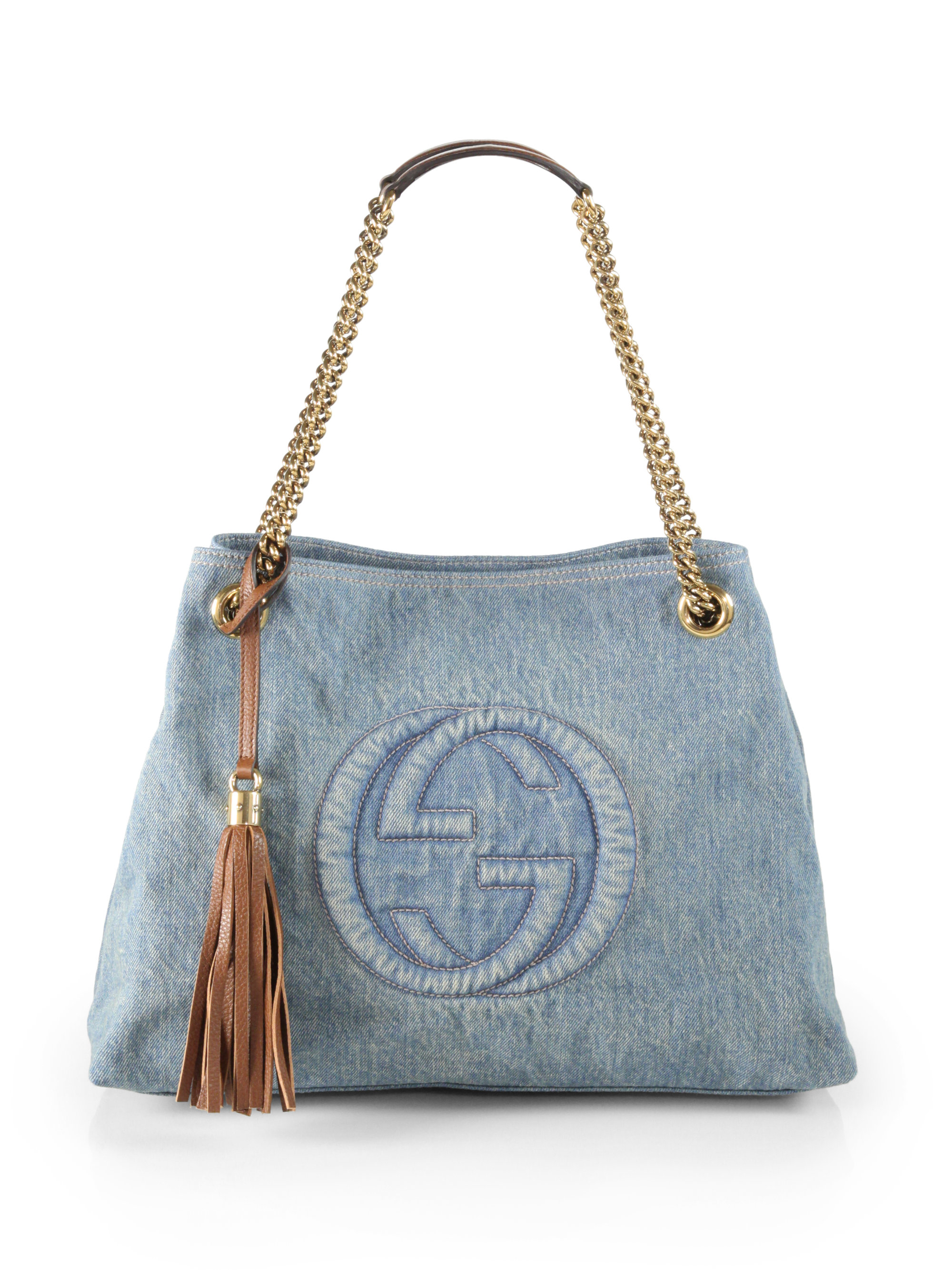 gucci soho denim shoulder bag