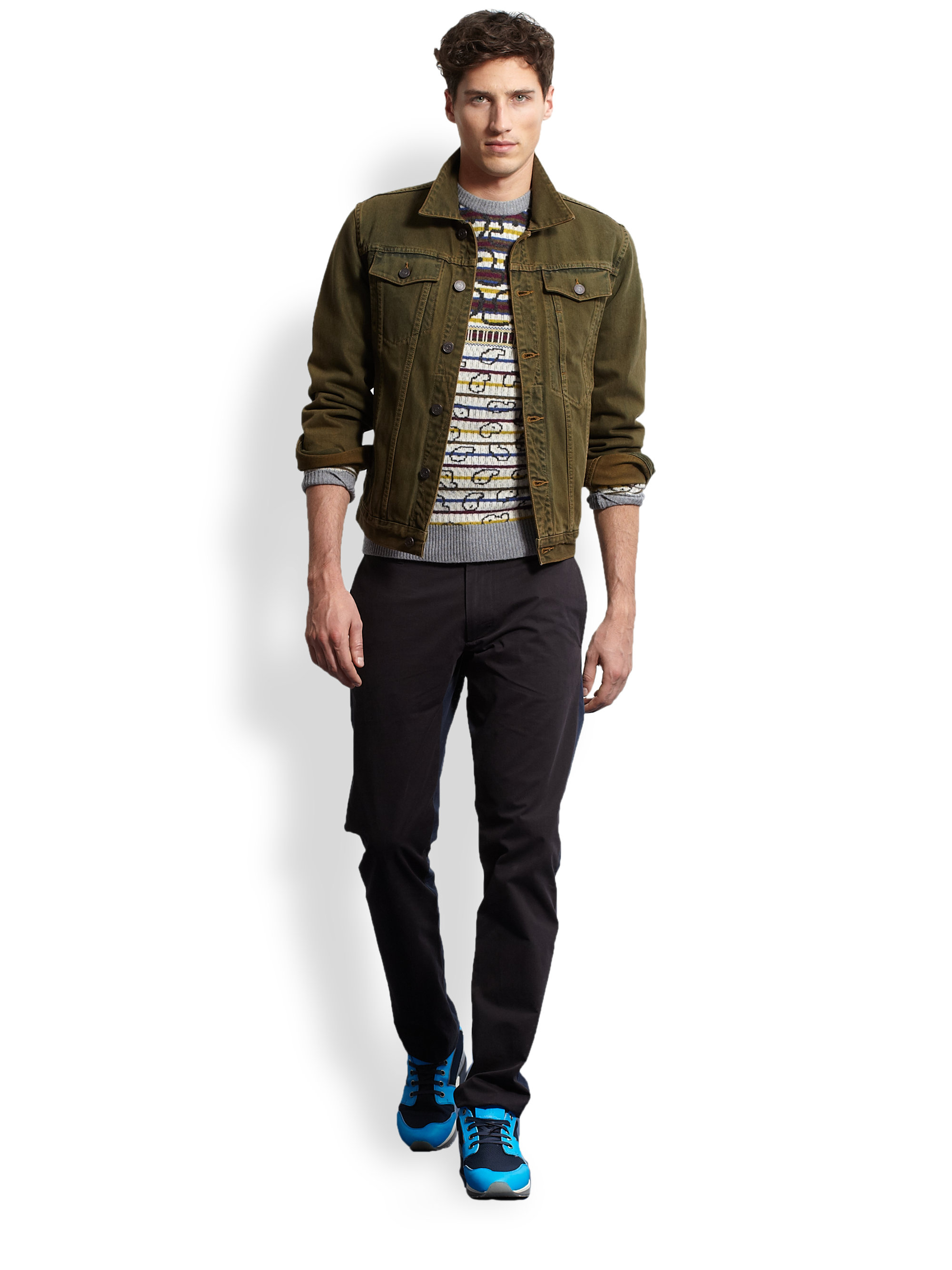 Marc By Marc Jacobs Overdyed Denim Jacket in Green for Men | Lyst