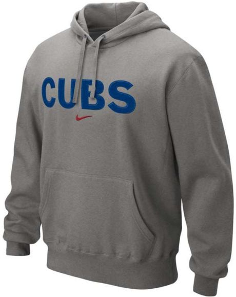 Nike Mens Chicago Cubs Classic Hoodie in Gray for Men | Lyst