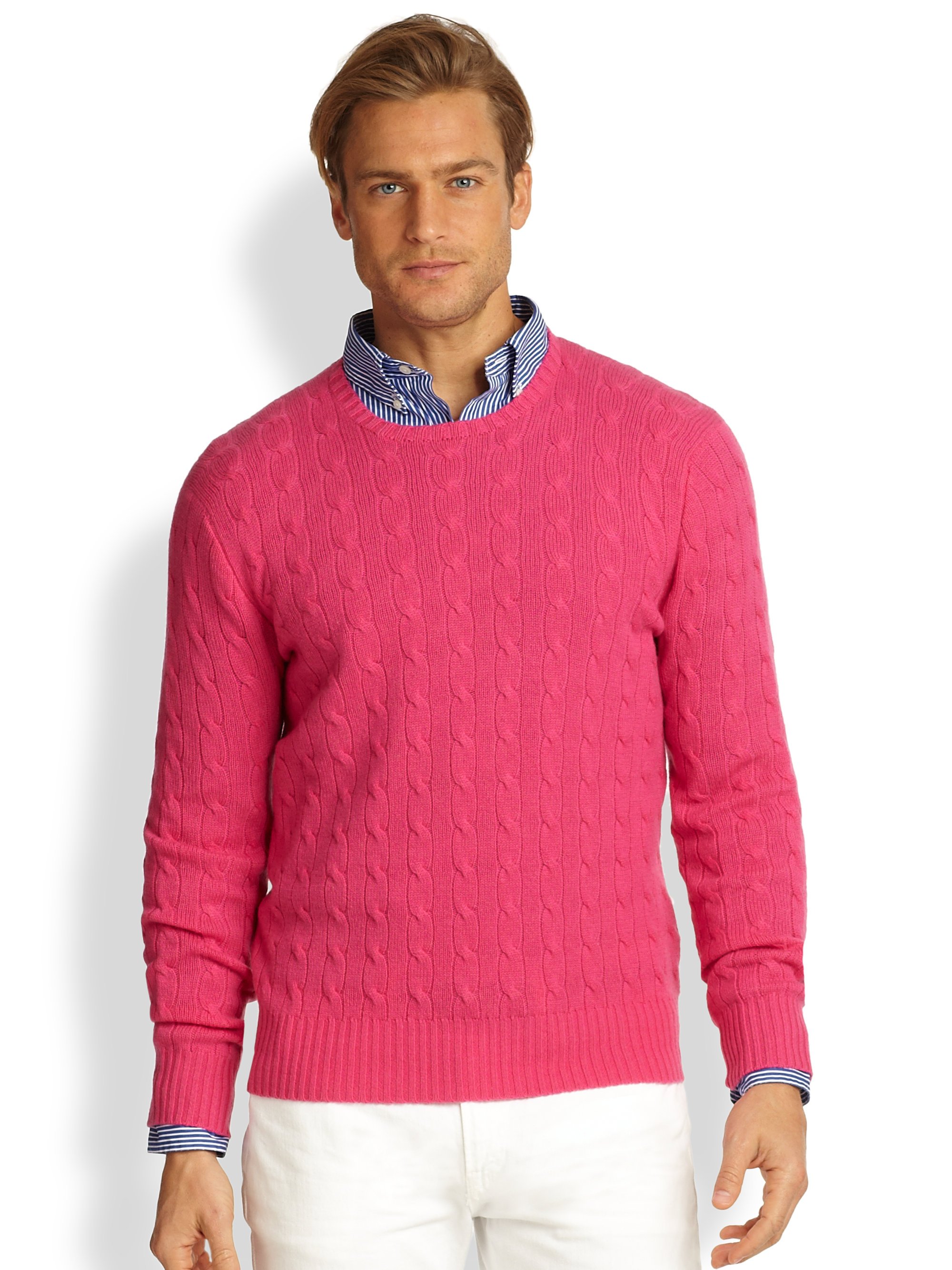 mens knitting sweater pullover with classical design