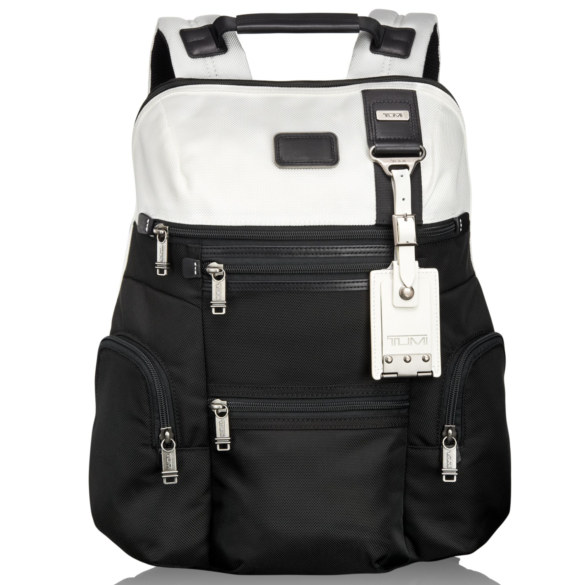 Tumi Alpha Bravo Knox Backpack in Black for Men (Black/White) | Lyst