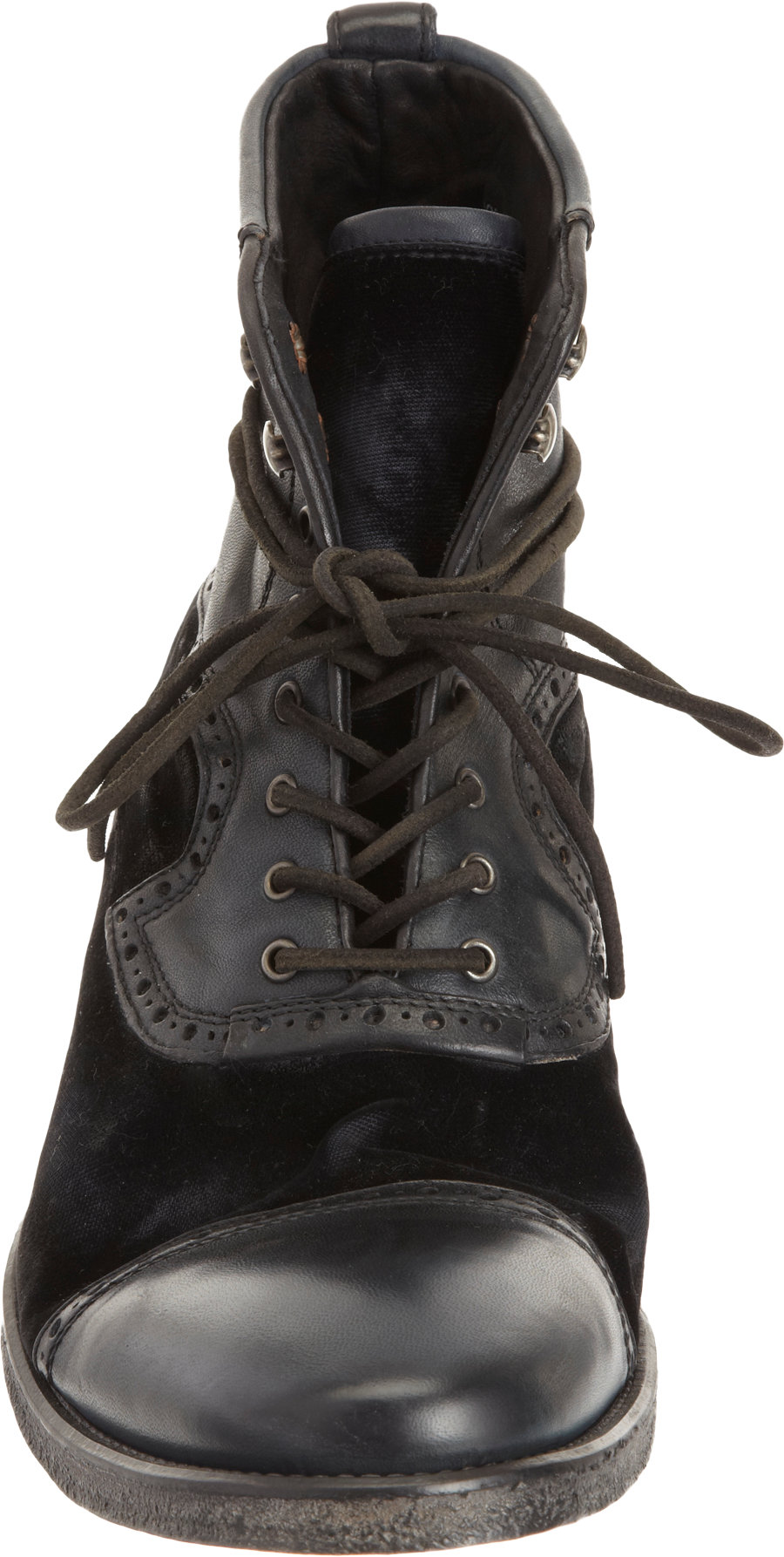 black cap toe boots