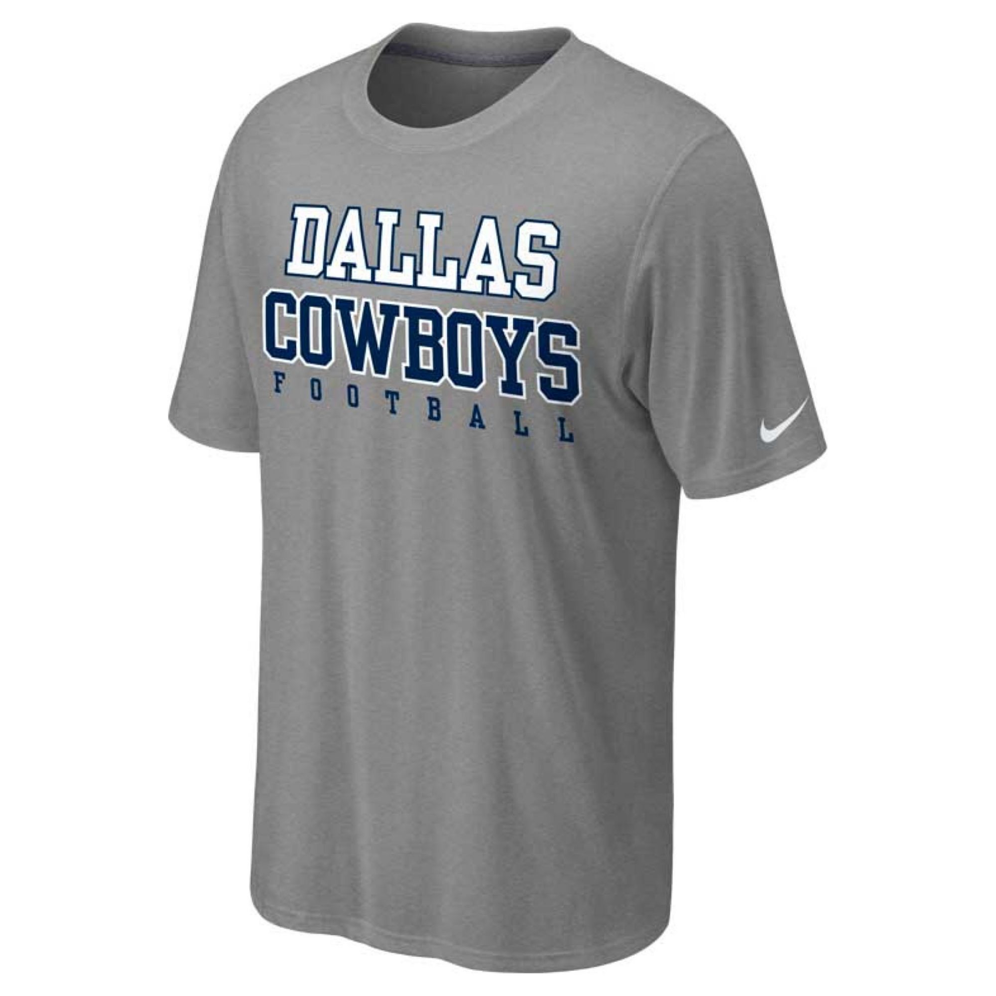 Nike Mens Short Sleeve Dallas Cowboys Practice Tshirt in Gray for Men ...