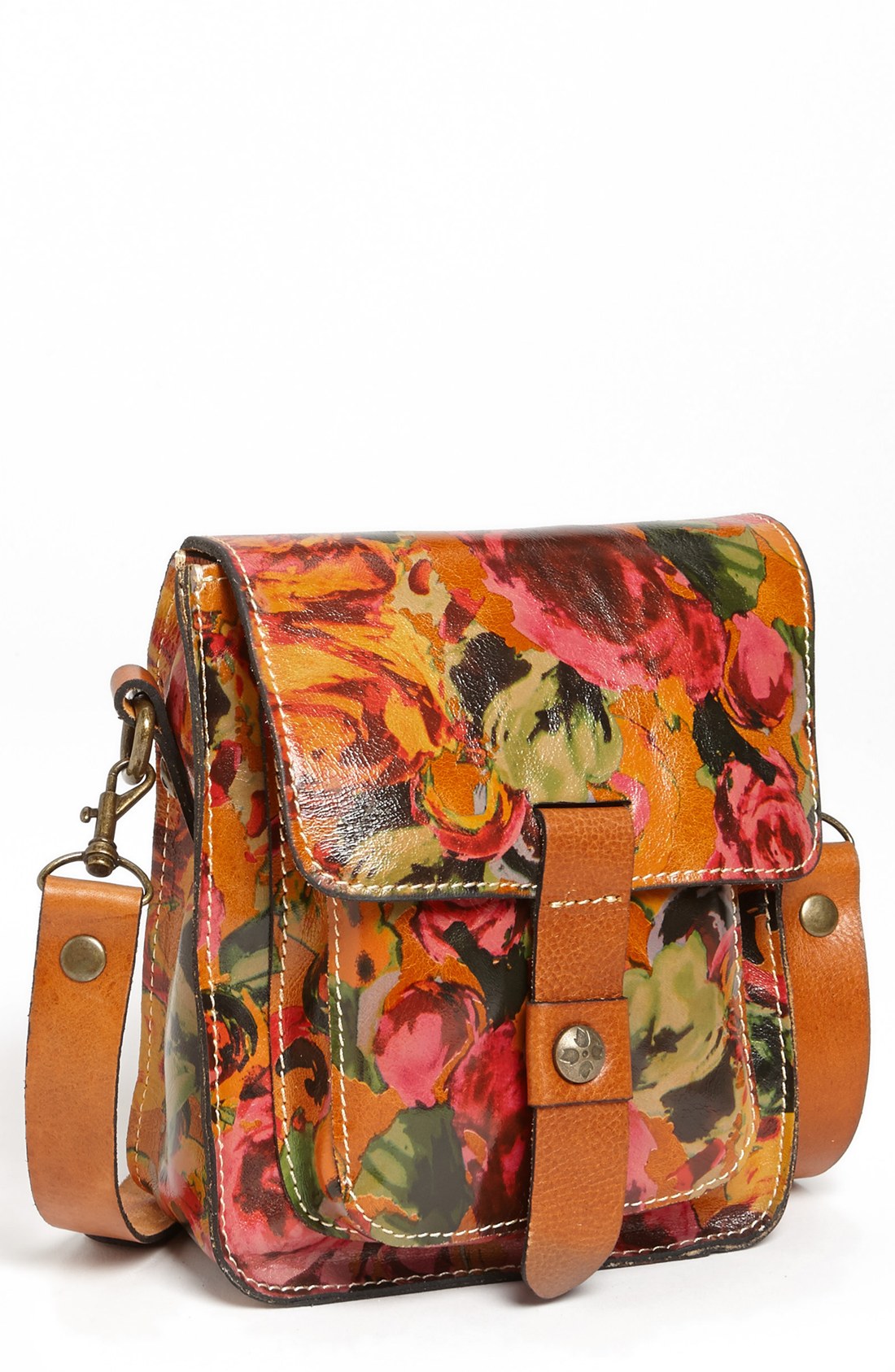 Patricia Nash Lari Leather Crossbody Bag In Floral Rose Print Lyst   Patricia Nash Rose Print Lari Leather Crossbody Bag Product 1 15261778 841718252 