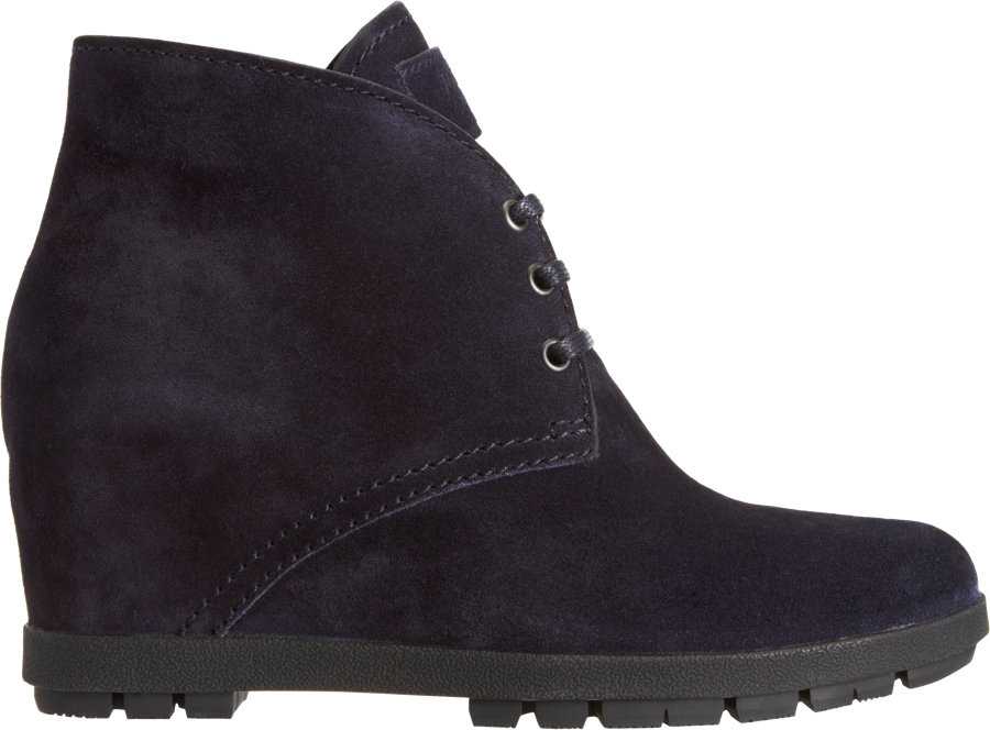 Prada Hidden Wedge Desert Ankle Boot in Black Lyst