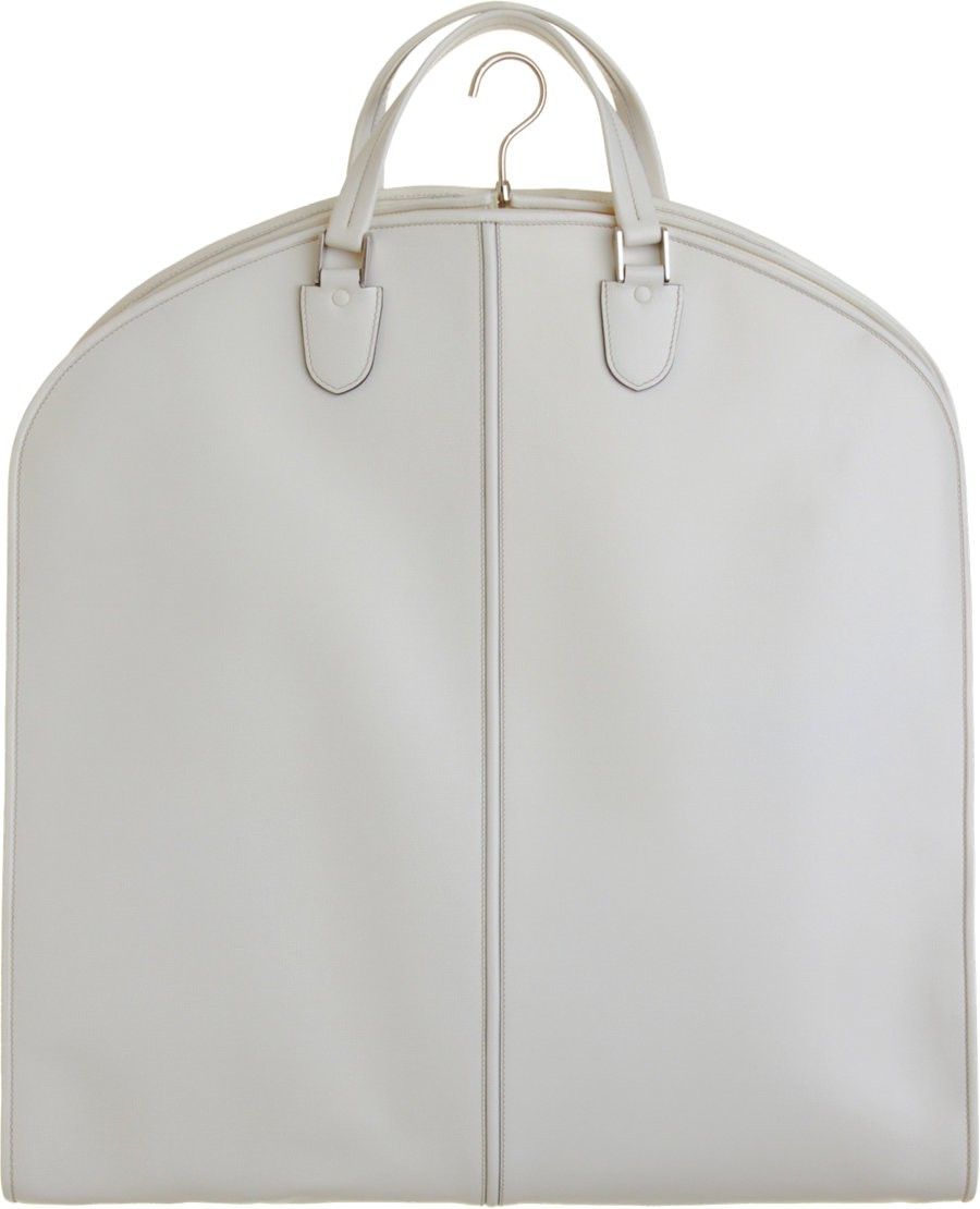 Valextra Slimline Garment Bag in White | Lyst