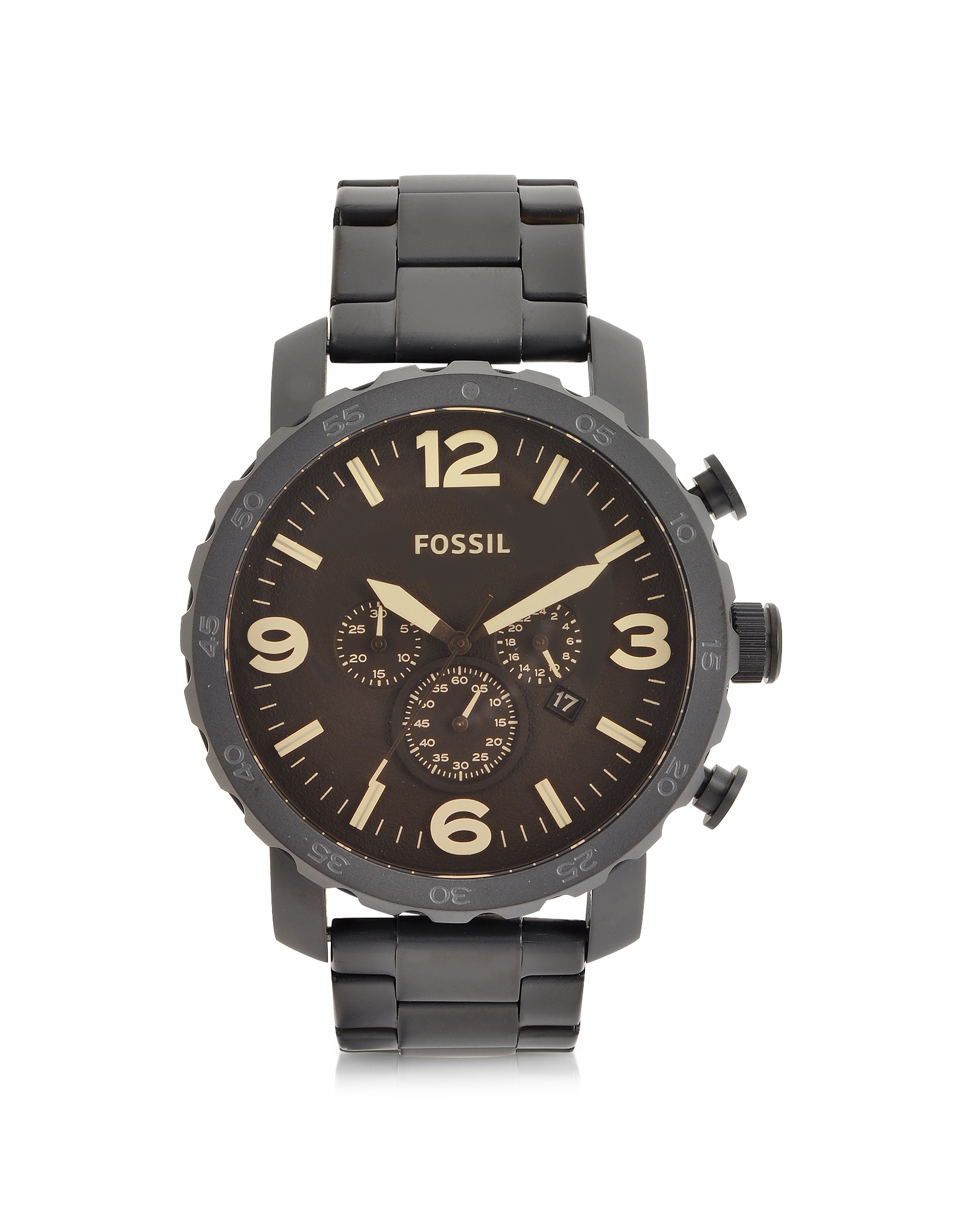 fossil q nate black