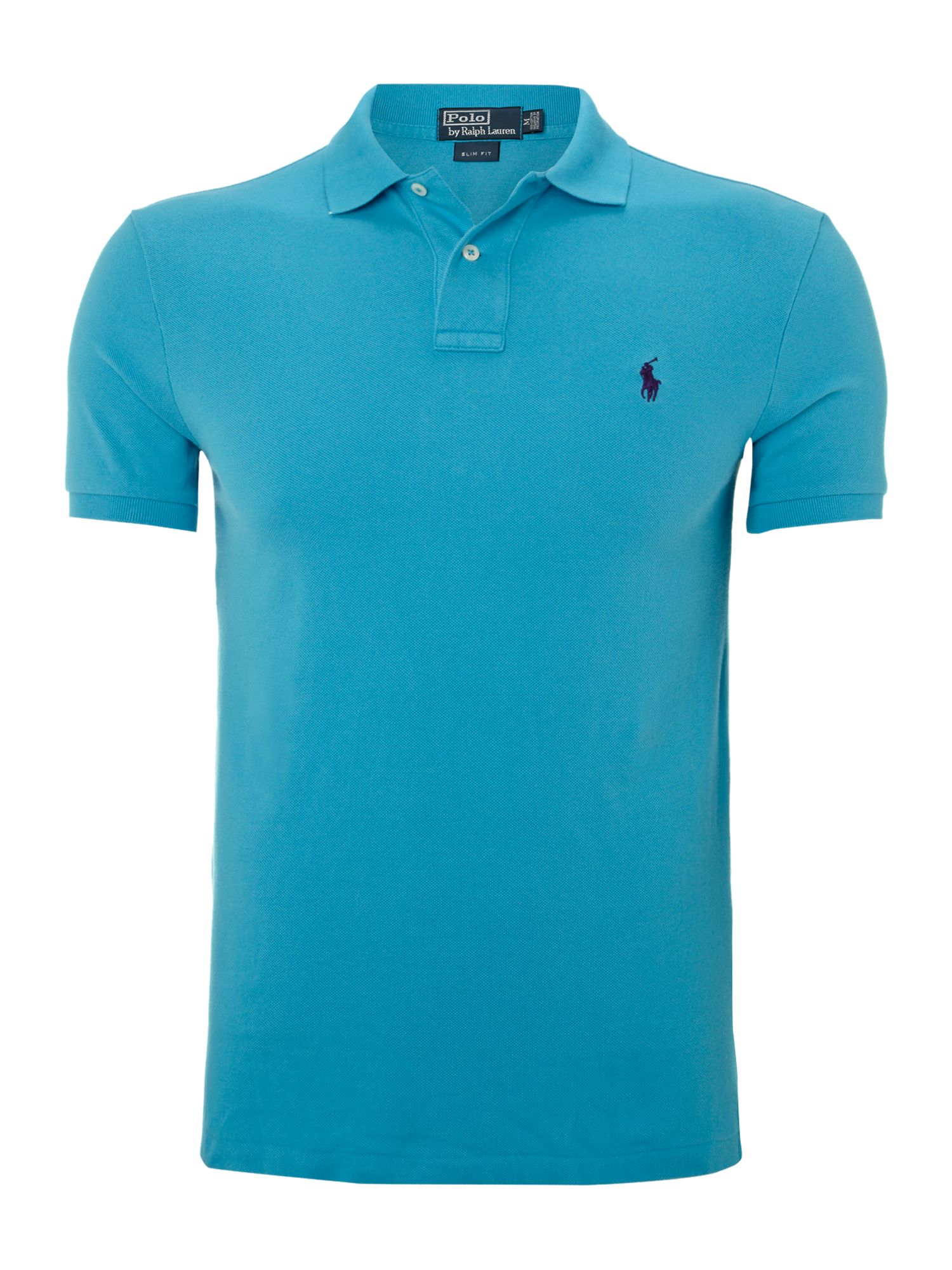 Polo Ralph Lauren Classic Slim Fitted Polo Shirt in Blue for Men (Light ...