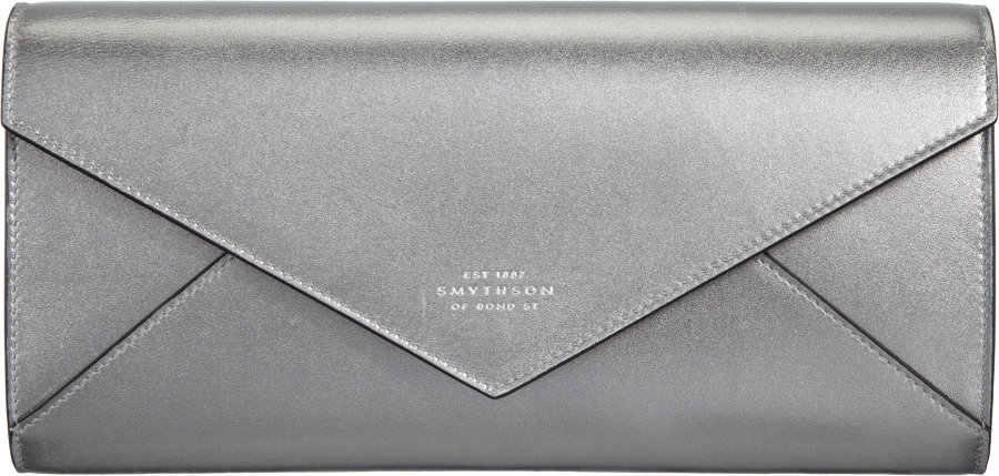 Lyst Smythson Envelope Clutch In Metallic Gallery