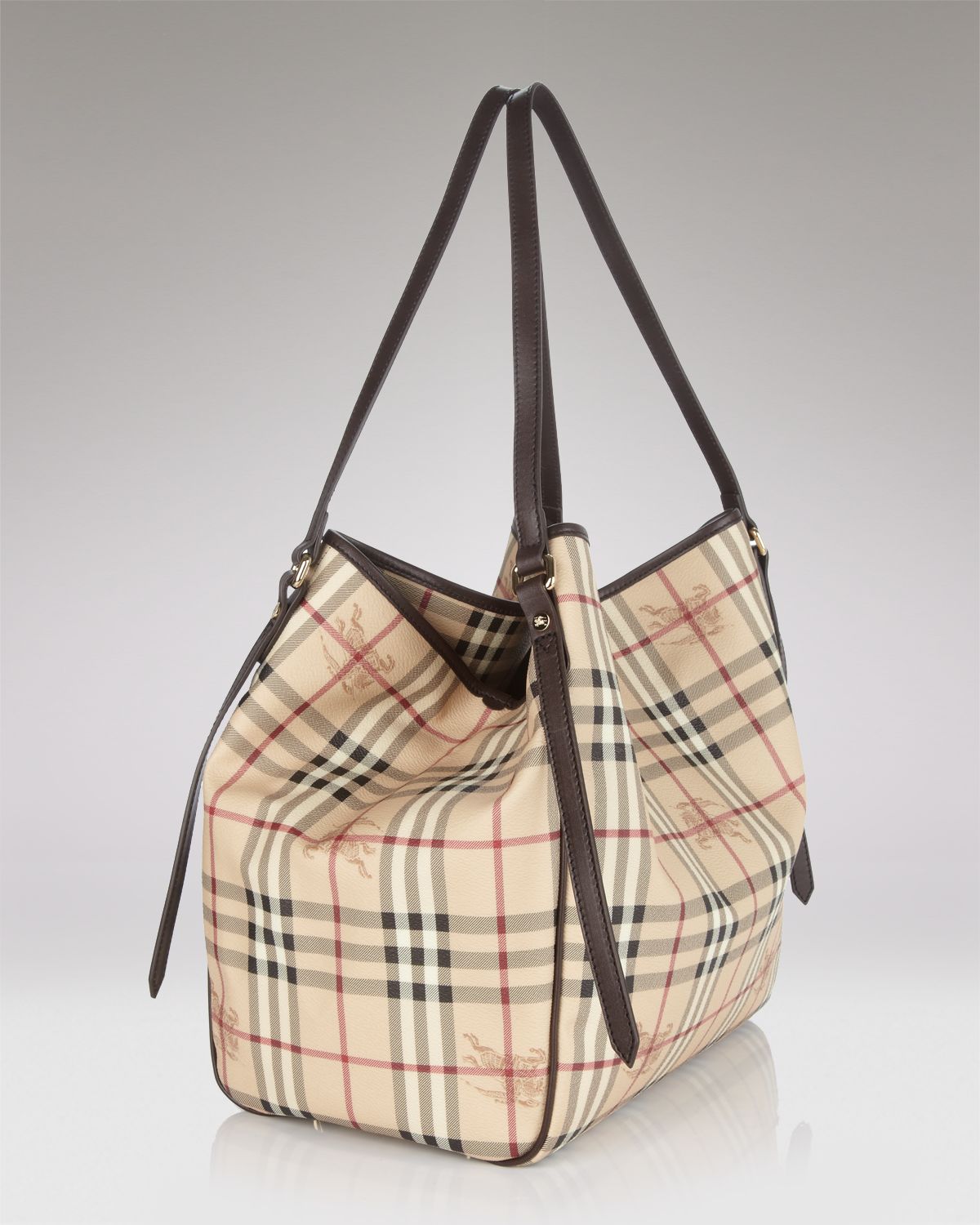 Lyst Burberry Tote Haymarket Colours Small Canterbury In White