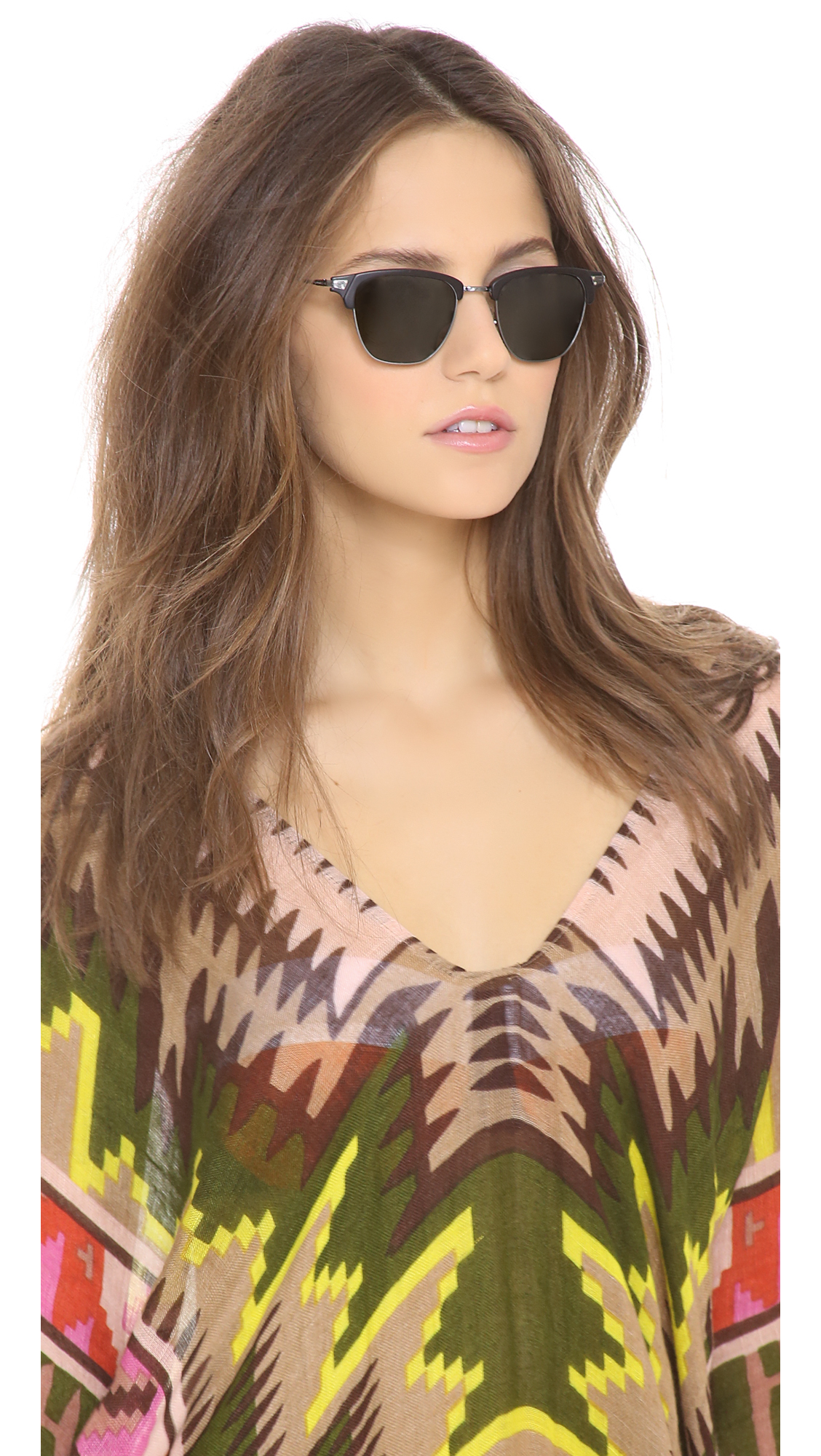 Lyst Oliver Peoples Banks Sun Sunglasses in Gray