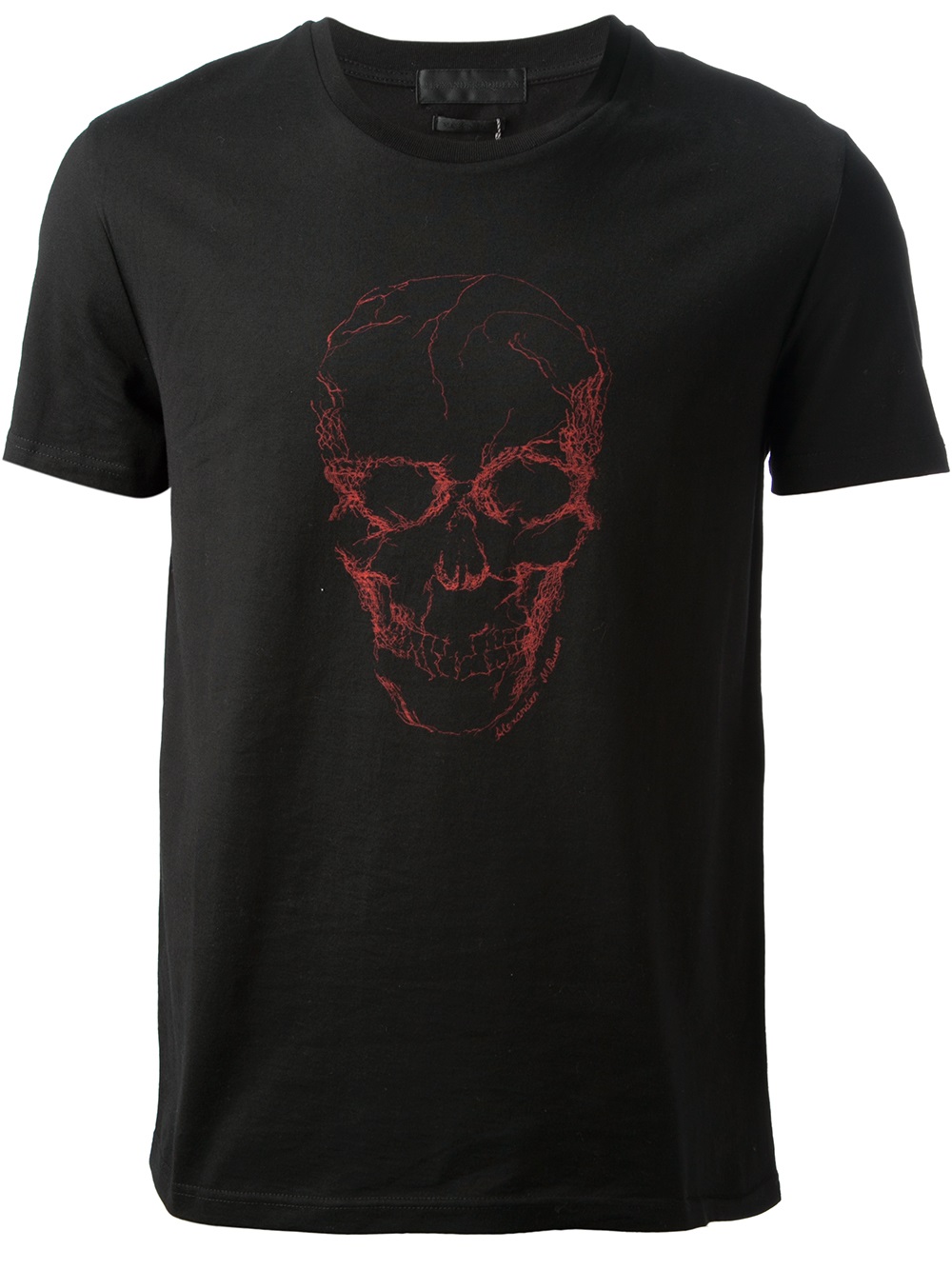Alexander Mcqueen Skull Print T-Shirt in Black for Men | Lyst