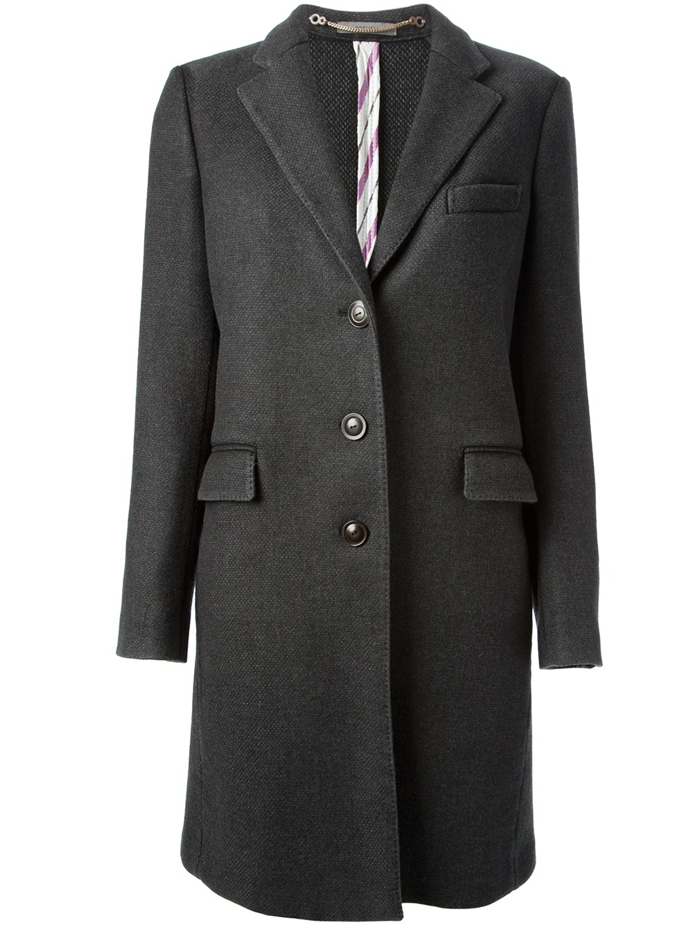 Boglioli Long Canvas Overcoat in Gray (grey) | Lyst
