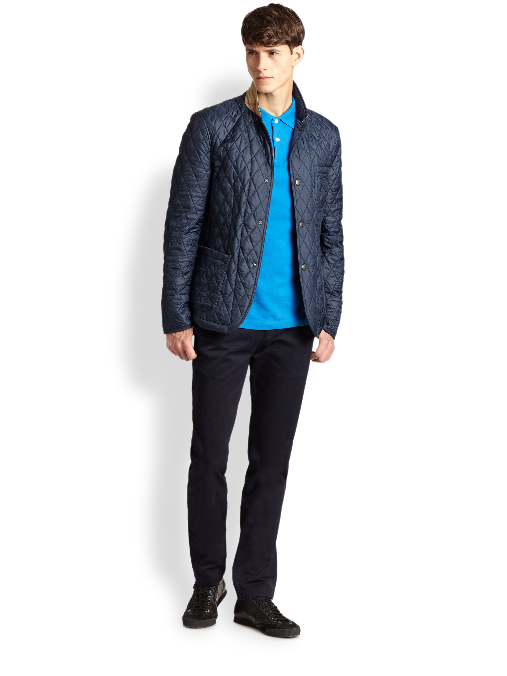 Burberry Brit Howe Quilted Sport Jacket Navy Popular 2018 Burberry Brit Howe Quilted Jacket Nordstrom