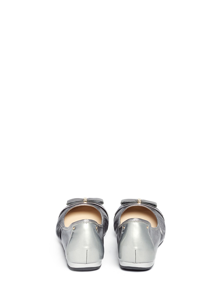 cole haan metallic flats