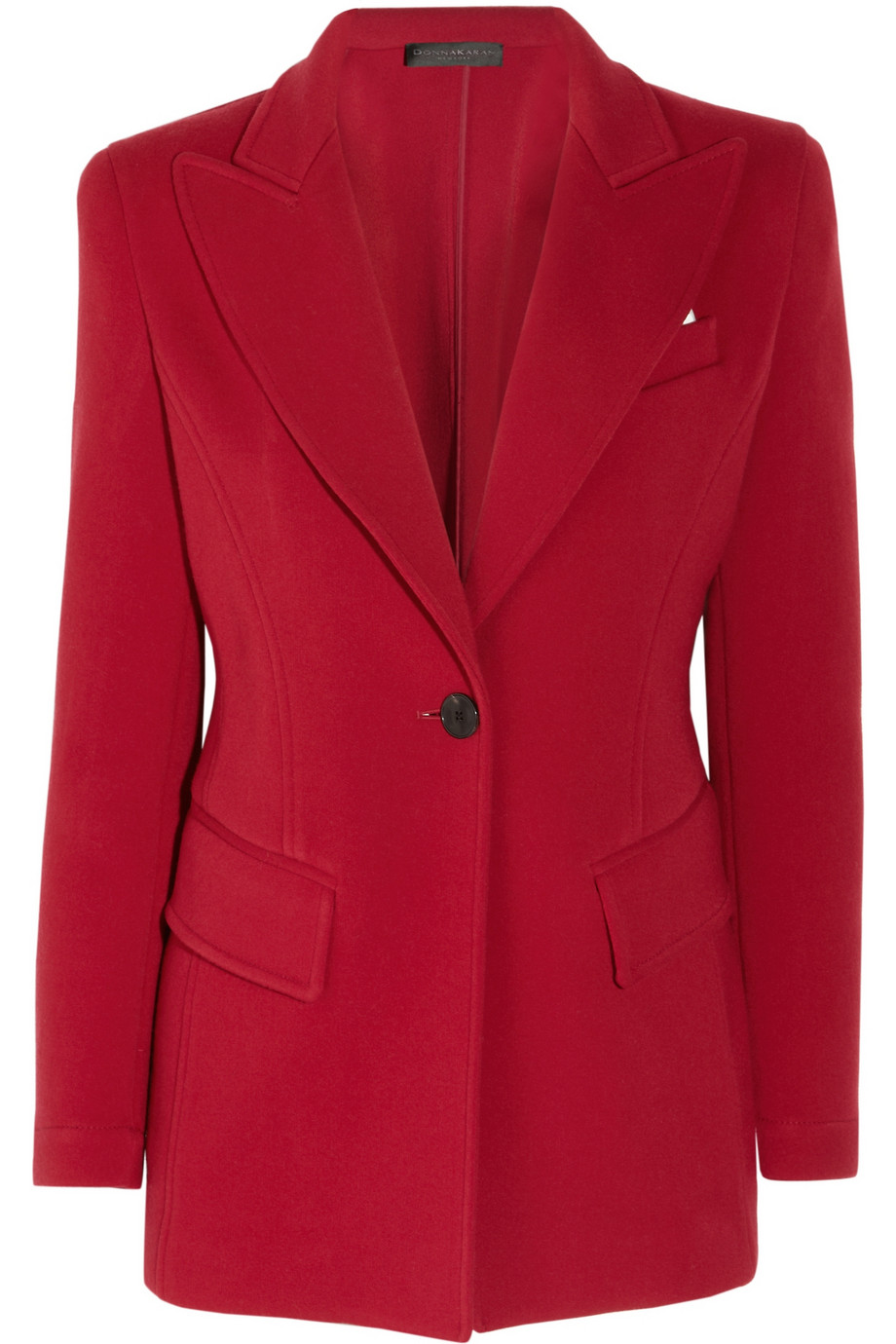 Lyst - Donna Karan Wool Blend Riding Jacket in Red