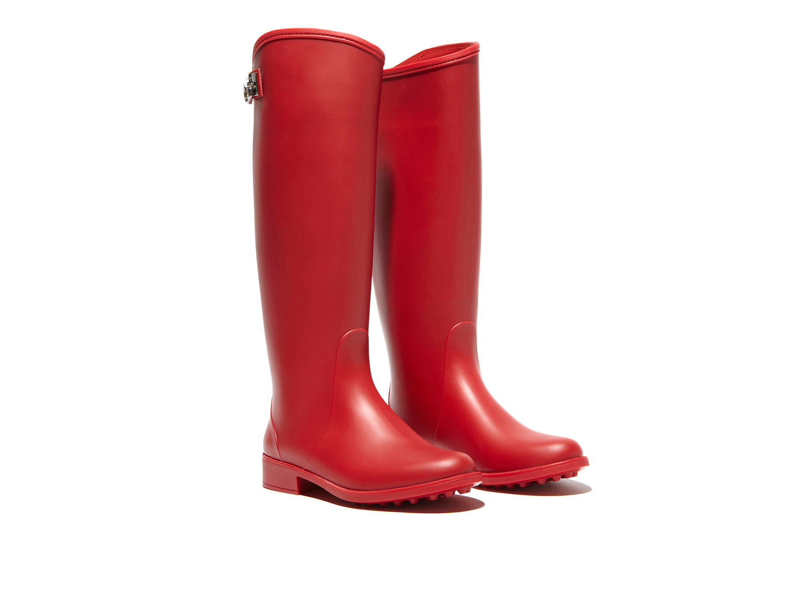 Ferragamo Rain Boot in Red | Lyst