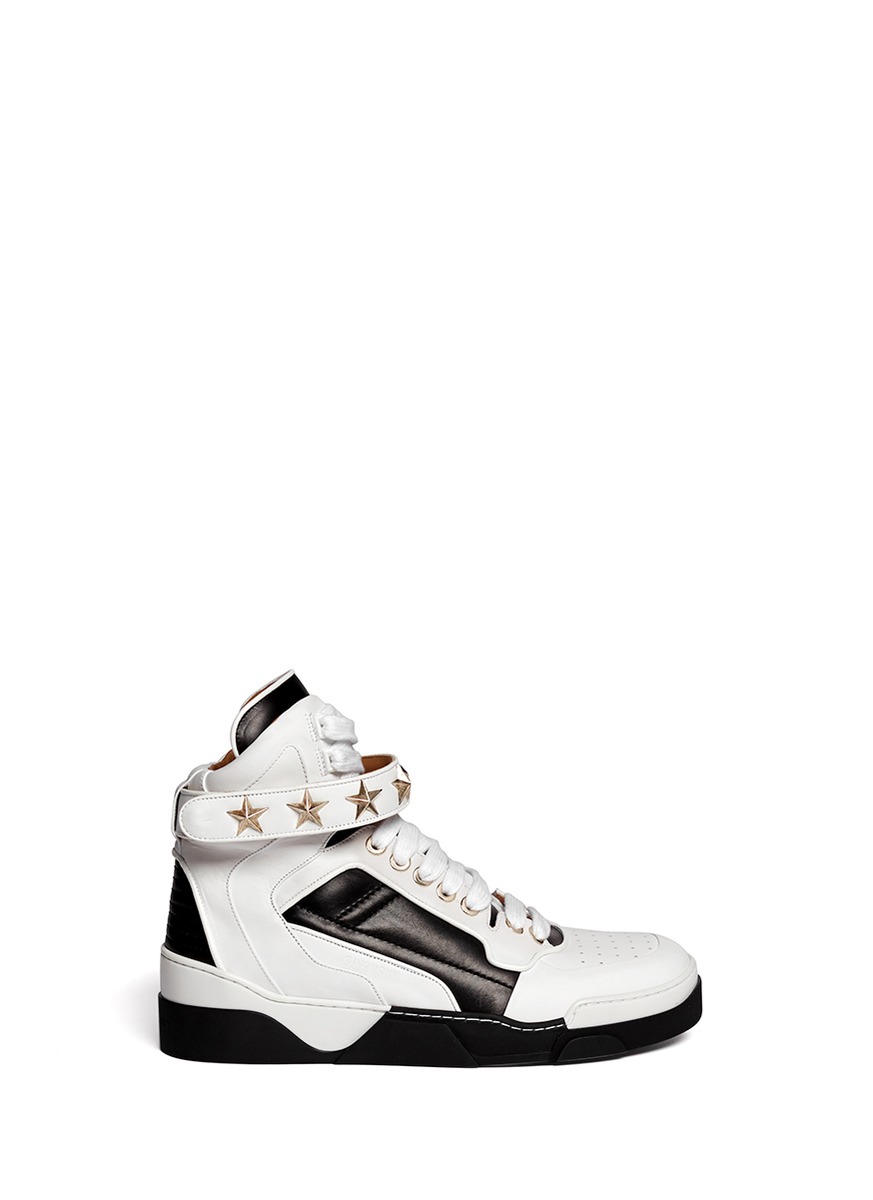 Lyst - Givenchy High-top Star Stud Sneakers in White for Men