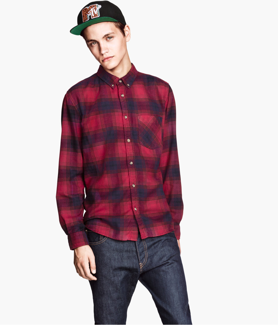 flannel shirts h&m