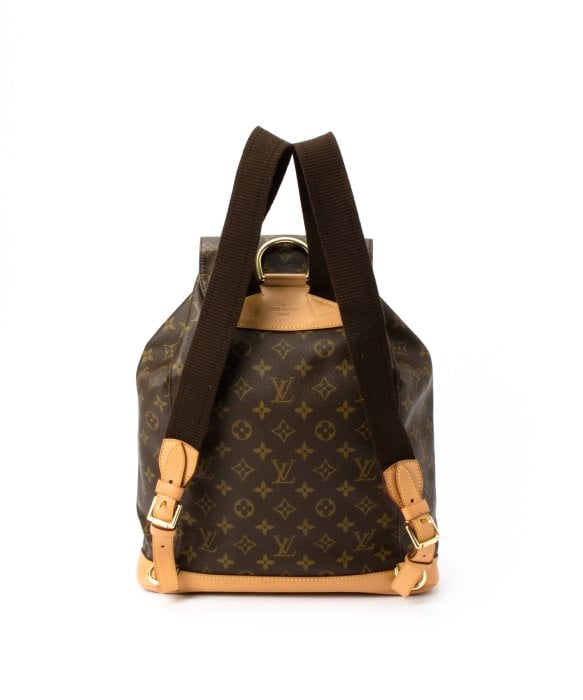 Lyst - Louis Vuitton Brown Monogram Canvas Montsouris Gm Backpack in Brown