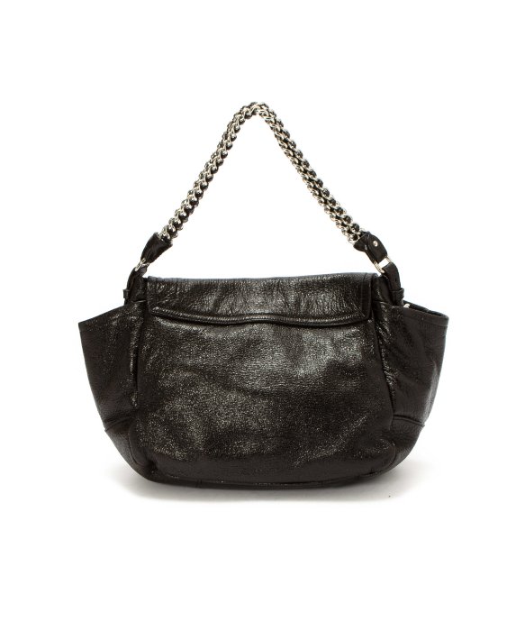 Prada Preowned Dark Brown Deerskin Cervo Lux Chain Shoulder Bag in ...