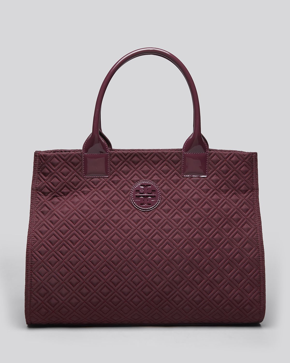 Tory Burch Tote Ella Quilted in Purple (Burgundy) | Lyst