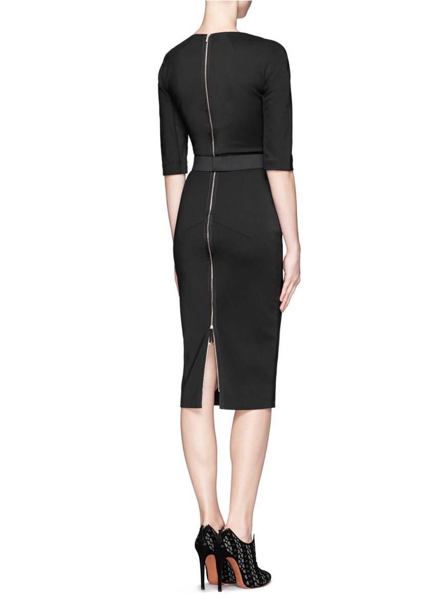 victoria beckham v neck dress